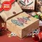 JOYIN 24 PCS Christmas Kraft Bags, Paper Gift Bags with Christmas Characters for Xmas Party Favors, Goody Gift Bags, Holiday Treat Box and Presents 7.25x9x3.5 Inch (not included tissue paper)